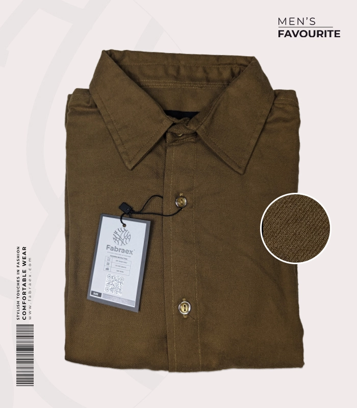 Fabraex Light Brown Premium Formal Shirt