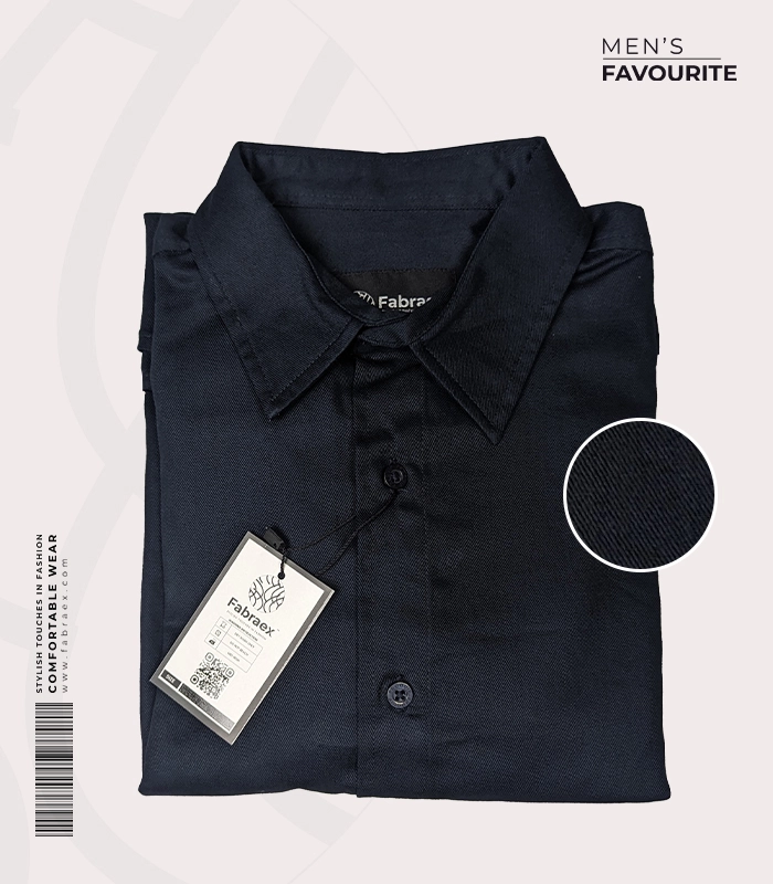 Fabraex Navy Blue Premium Formal Shirt