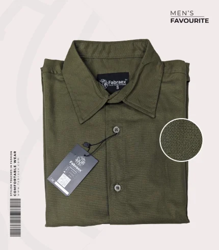 Fabraex olive premium formal shirt