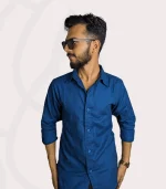 Fabraex Patrol Blue Premium Formal Shirt