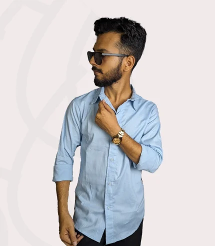 Fabraex Sky Blue Premium Formal Shirt